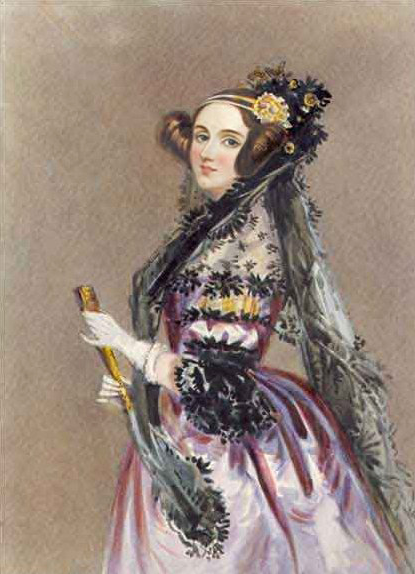 Ada Lovelace in her gown